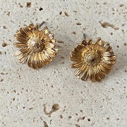 occidental style brief earrings  high retro medium wind daisy day ear stud wom..