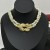 occidental style high Metal Pearl splice necklace Double row Ladies wind clavicle chain