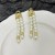 occidental style high Metal Pearl splice necklace Double row Ladies wind clavicle chain