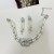 occidental style high Metal Pearl splice necklace Double row Ladies wind clavicle chain