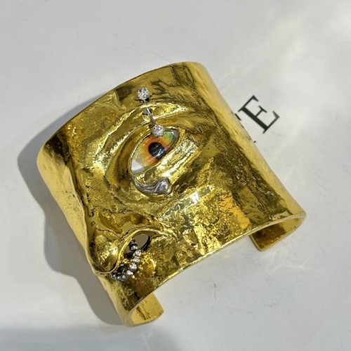  samll high three-dimensional eyes bangle personality width