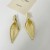 occidental style wind retro brief Metal pattern leaves earrings fashion high earring woman