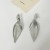 occidental style wind retro brief Metal pattern leaves earrings fashion high earring woman
