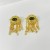 medium personality eyes Pearl tassel earrings high ear stud ring necklace set woman