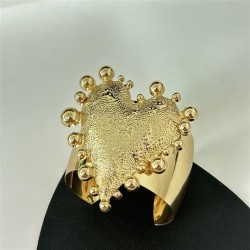 occidental style retro samll pattern big love surface width bangle high