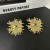 occidental style exaggerating personality flash diamond eyes earrings retro opening ring brooch ear stud set