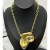 occidental style exaggerating half surface pendant necklace chain personality clavicle chain