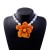  wind resin beads necklace three-dimensional big flowers clavicle chain flowers necklace charm lady gem