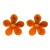 exaggerating flowers resin temperament lady earrings occidental style personality wind Acetate sheet flowers 