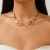 occidental style fashion Peach heart cross splice necklace ins wind Metal heart-shaped woman