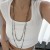 occidental style temperament imitate Pearl long necklace woman   retro ethnic styleins tassel sweater