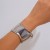 occidental styleins exaggerating surface geometry Alloy width bangle  personality Irregular beads bracel