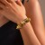 occidental styleins exaggerating surface geometry Alloy width bangle  personality Irregular beads bracel