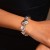 occidental styleins exaggerating surface geometry Alloy width bangle  personality Irregular beads bracel