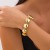 occidental styleins exaggerating surface geometry Alloy width bangle  personality Irregular beads bracel