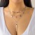 occidental style  brief chain imitate Pearl necklace woman set  fashion Metal sequin multilayer chain