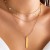occidental style  brief chain imitate Pearl necklace woman set  fashion Metal sequin multilayer chain