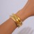 occidental style exaggeratingins Metal textured width surface bangle woman  personality Irregular geome