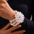 occidental style temperament samll wind multilayer imitate Pearl flowers necklace woman beads clavicle c