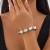 occidental style fashion exaggerating Irregular beads bracelet woman  personality geometry bea