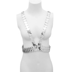 occidental style  wind Metal chain tassel  sequin splice chain woman