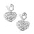 occidental styleins wind heart-shaped tassel ear stud woman  creative spliceearrings