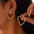 occidental styleins wind heart-shaped tassel ear stud woman  creative spliceearrings