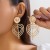 occidental styleins wind heart-shaped tassel ear stud woman  creative spliceearrings