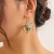 occidental styleins wind heart-shaped tassel ear stud woman  creative spliceearrings