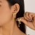 occidental styleins wind heart-shaped tassel ear stud woman  creative spliceearrings