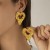 occidental styleins wind heart-shaped tassel ear stud woman  creative spliceearrings