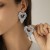occidental styleins wind heart-shaped tassel ear stud woman  creative spliceearrings