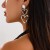 occidental styleins wind heart-shaped tassel ear stud woman  creative spliceearrings