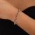 occidental styleins diamond cross flowers long necklace  personality Metalnecklace