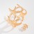 occidental style samllins Metal flowers butterfly opening bangle  Acrylicracelet