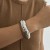 occidental style Metal surface bangle  geometryins wind pattern widthbracle