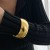 occidental style Metal surface bangle  geometryins wind pattern widthbracle