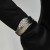 occidental style fashion Metal textured surface bangle woman  exaggerating Leafracelet
