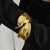 occidental style fashion Metal textured surface bangle woman  exaggerating Leafracelet