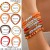 occidental style creative pendant color bracelet  personality Word set