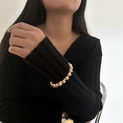 occidental styleins exaggerating pattern surface width bangle  fashion Metal t..