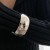 occidental styleins exaggerating pattern surface width bangle  fashion Metal textured cirqueracelet