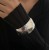 occidental styleins exaggerating pattern surface width bangle  fashion Metal textured cirqueracelet