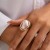 occidental styleins wind Irregular imitate Pearl opening ringRing  temperament geometry