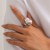 occidental styleins wind Irregular imitate Pearl opening ringRing  temperament geometry