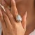 occidental styleins wind Irregular imitate Pearl opening ringRing  temperament geometry