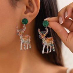 occidental style creative christmas day ear studearrings woman  personality Au..