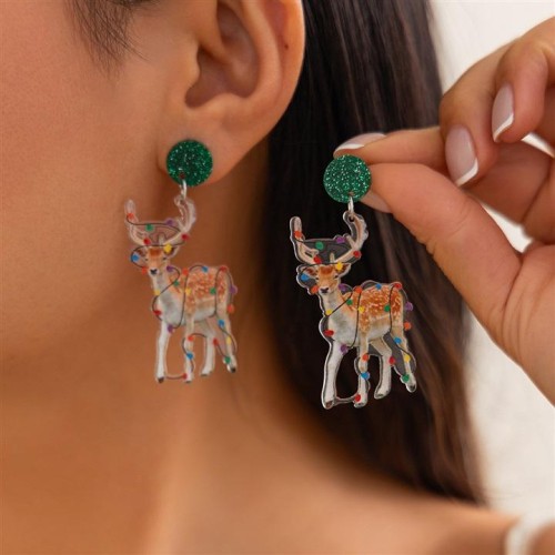 occidental style creative christmas day ear studearrings woman  personality Autumn and Winter dee