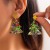 occidental style creative christmas day ear studearrings woman  personality Autumn and Winter dee