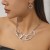 occidental style fashion geometry Irregular cirque necklace  creative splice Metal chainecklace